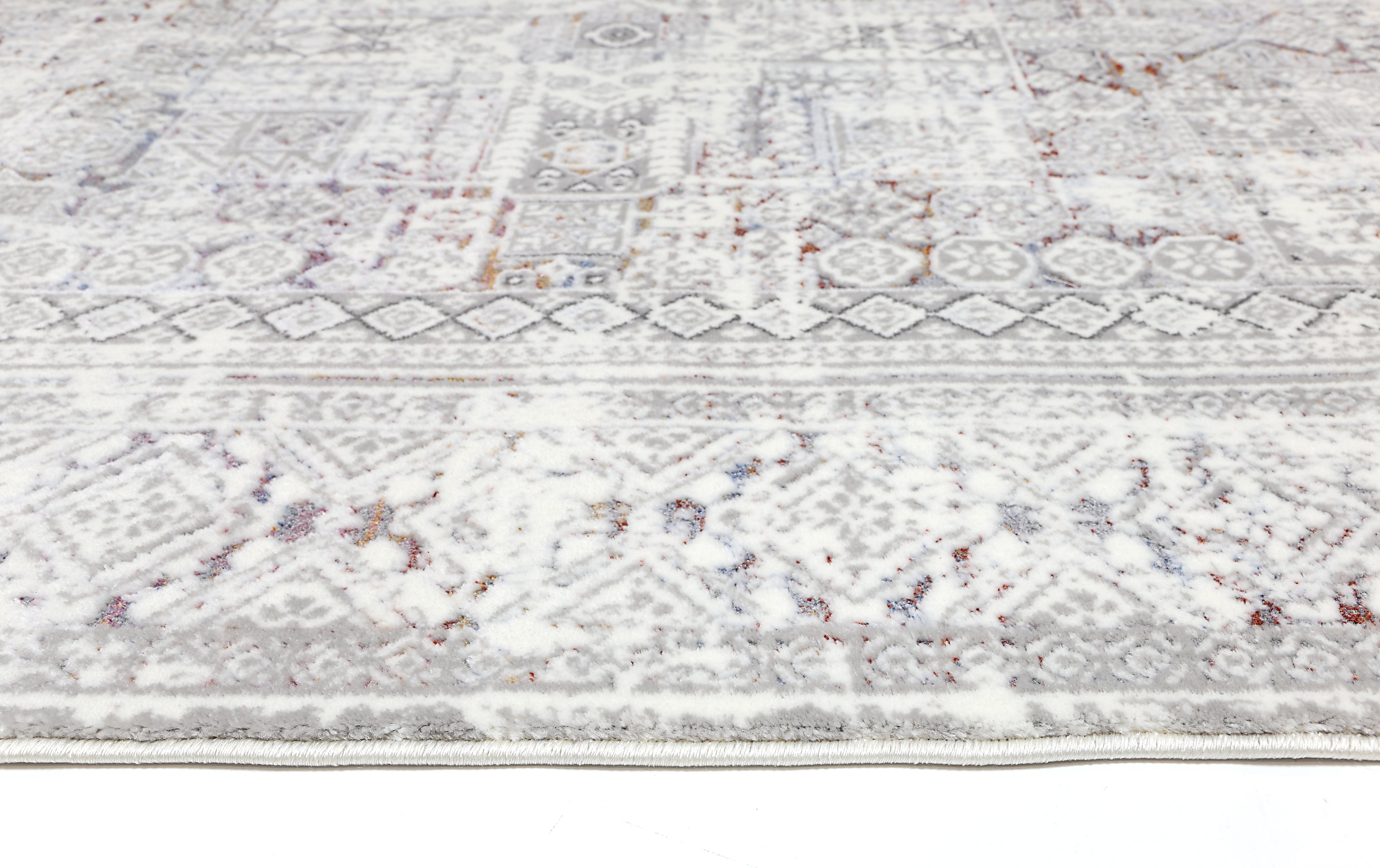 Bohemian Paradise Panel Grey Multi Rug - 03GMUL