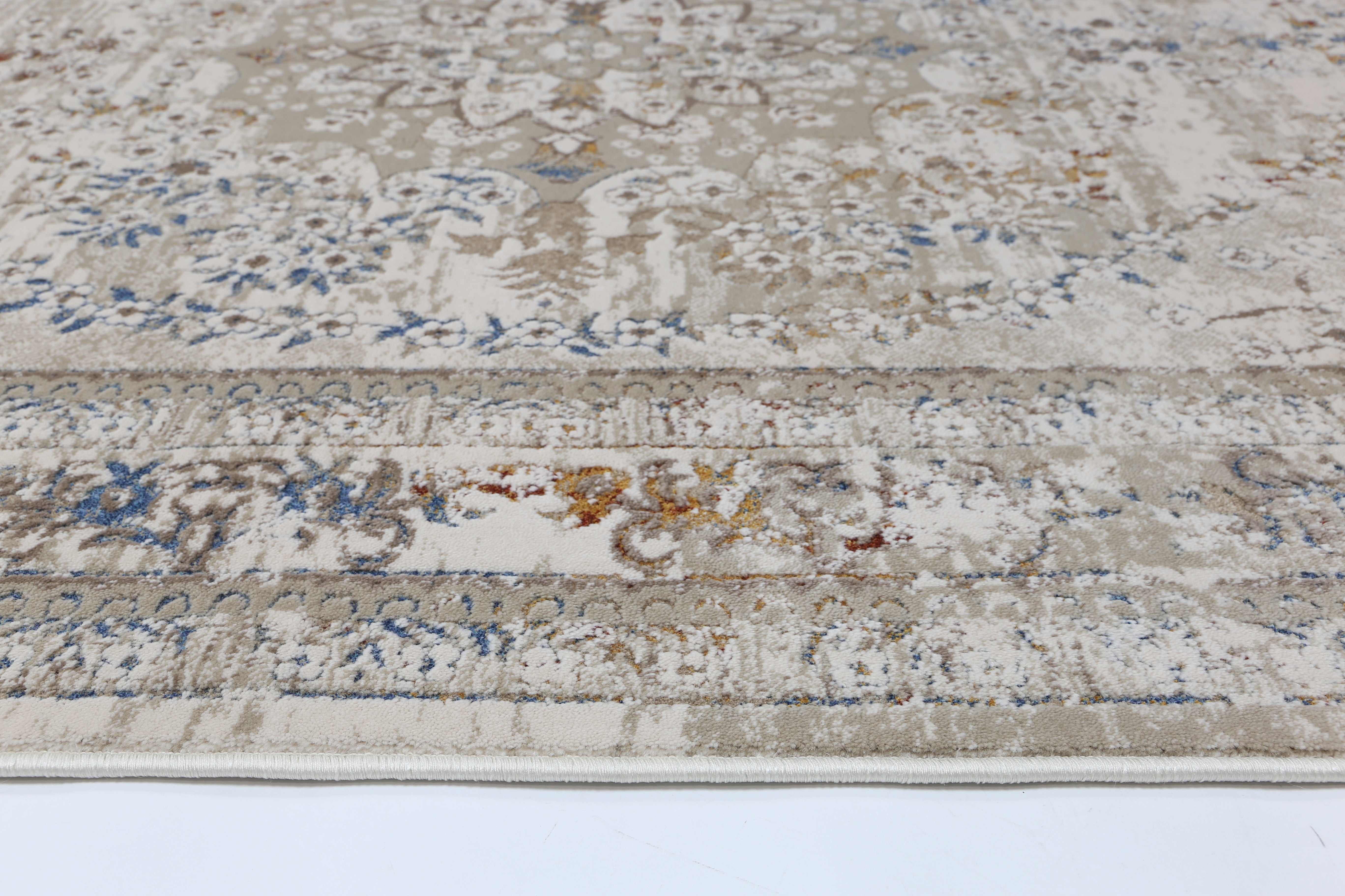 Bohemian Paradise Vintage Medalion Beige Multi Rug - 08BMUL