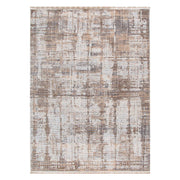 Cherie Distressed Look Watercolour Beige Grey Rug - CH08