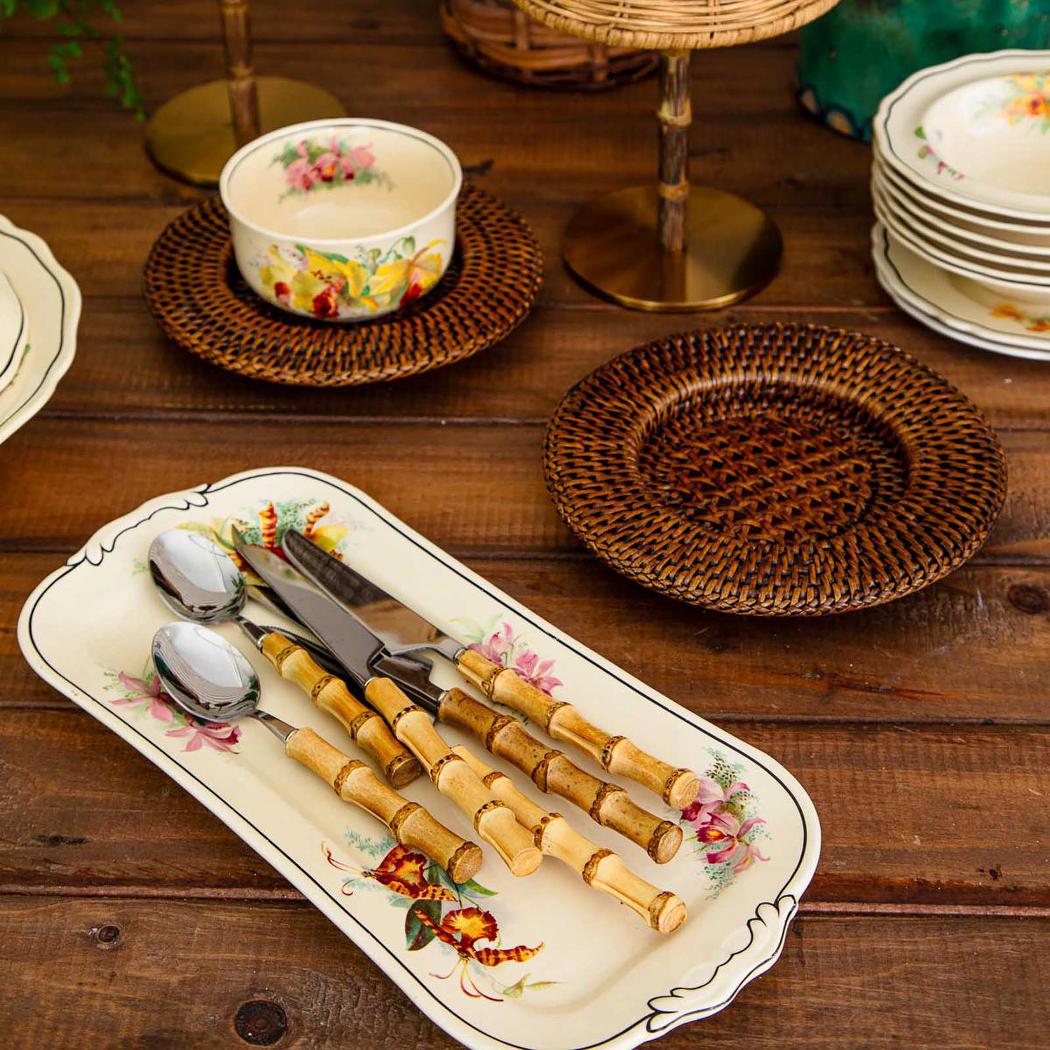 Bamboo Cutlery Set 16 pce