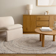 Dorado Modern Ripple Grey Beige Rug