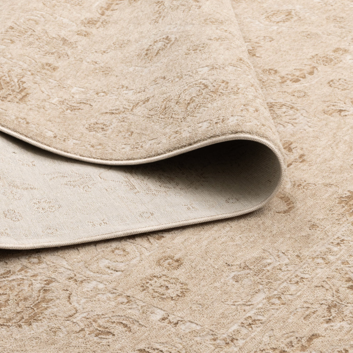 D103- Delphine Warm Biscotti Vintage Beige Rug