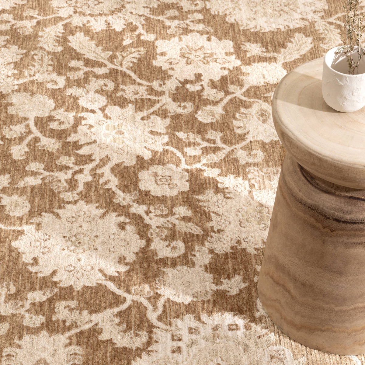 D105- Dephine Toffee Vintage Rug