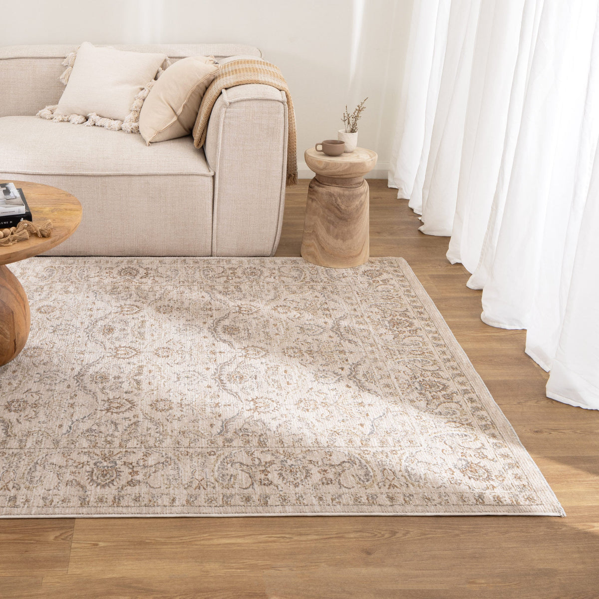 D106- Delphine Classic Sage Vintage Rug
