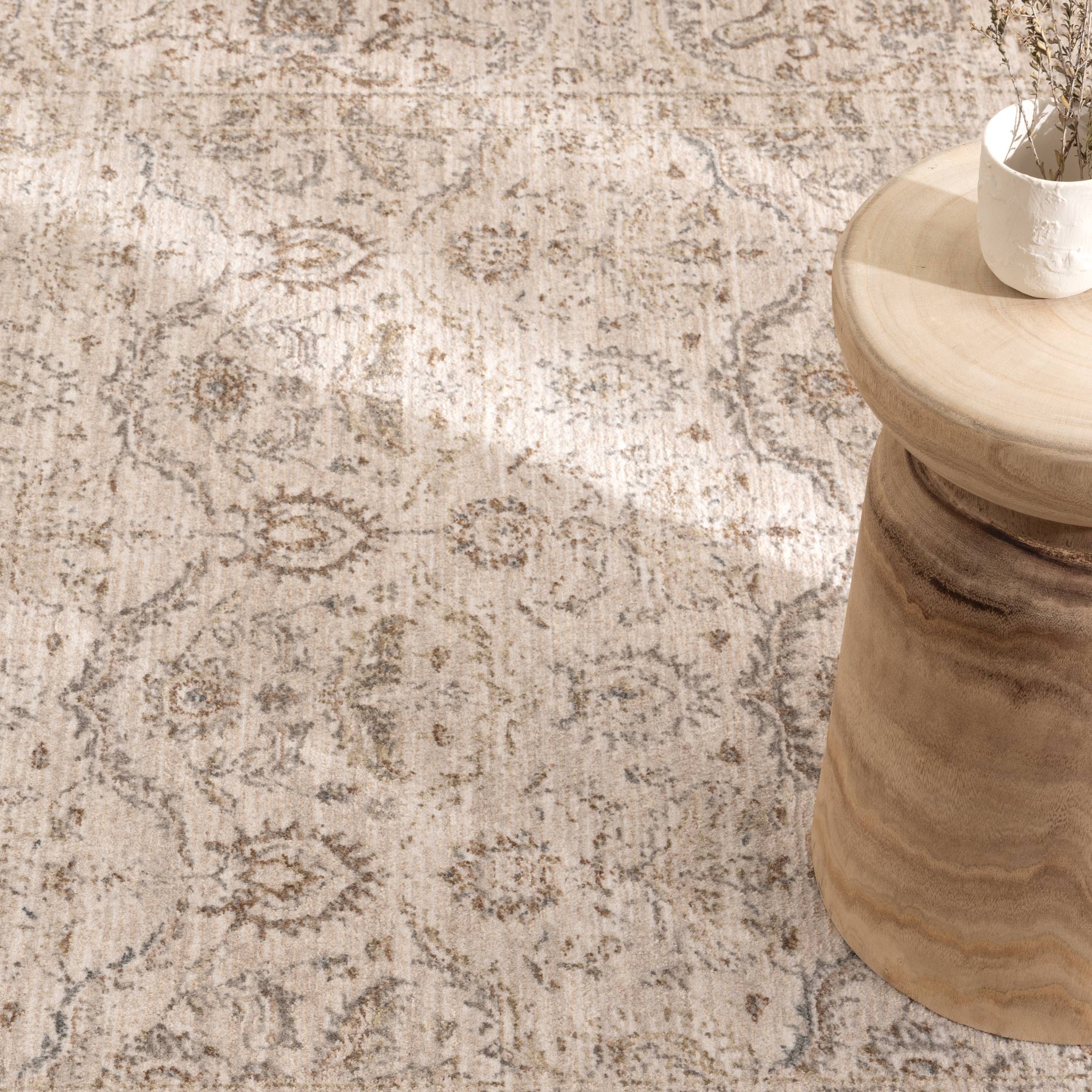 D106- Delphine Classic Sage Vintage Rug