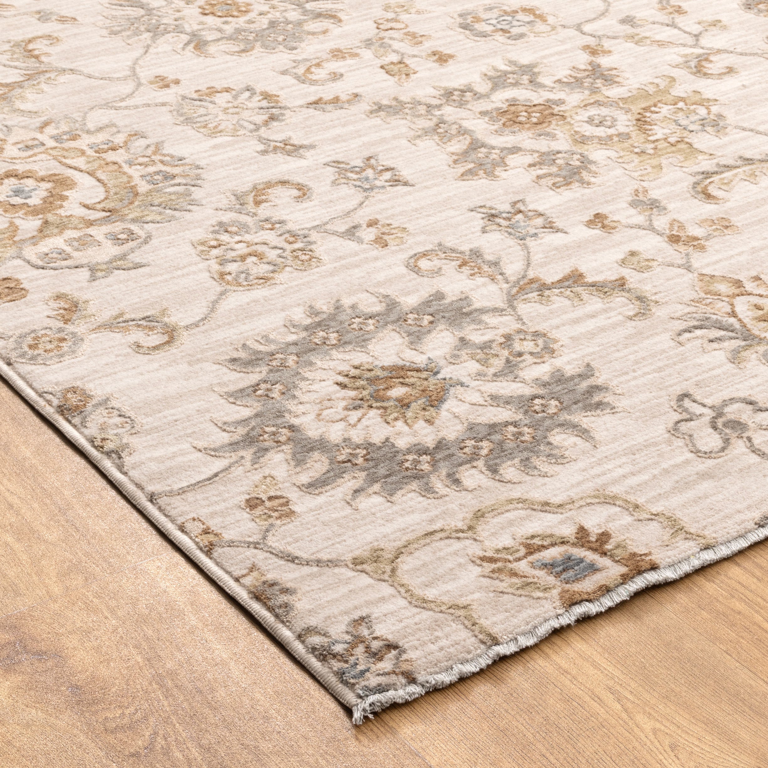 D107- Delphine Antique Bloom Multi Vintage Rug