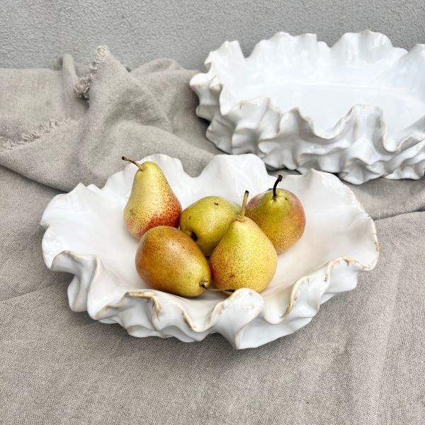 White Coastal Serveware