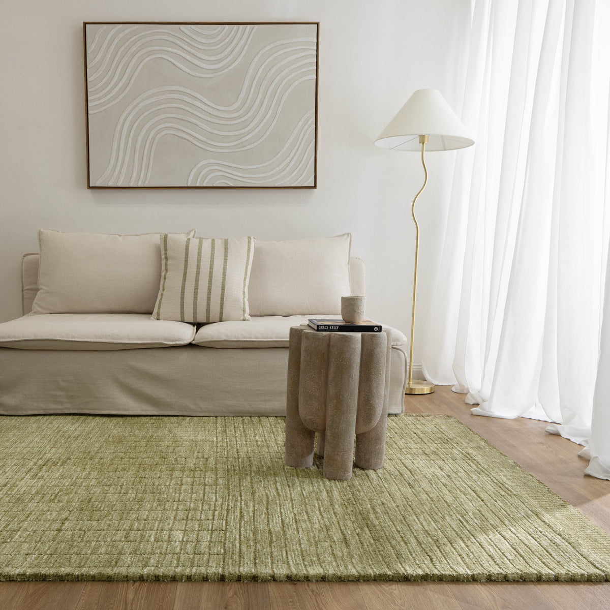 Canyon Green Carved Rug - CANYON02