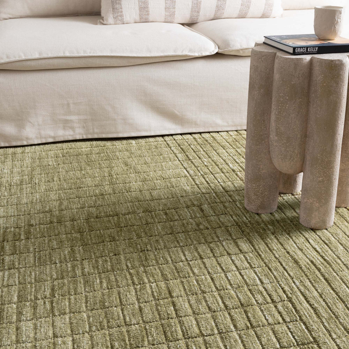 Canyon Green Carved Rug - CANYON02