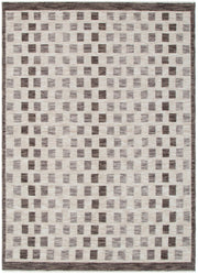 Horizon Ivory Grey Checkered Rug H102