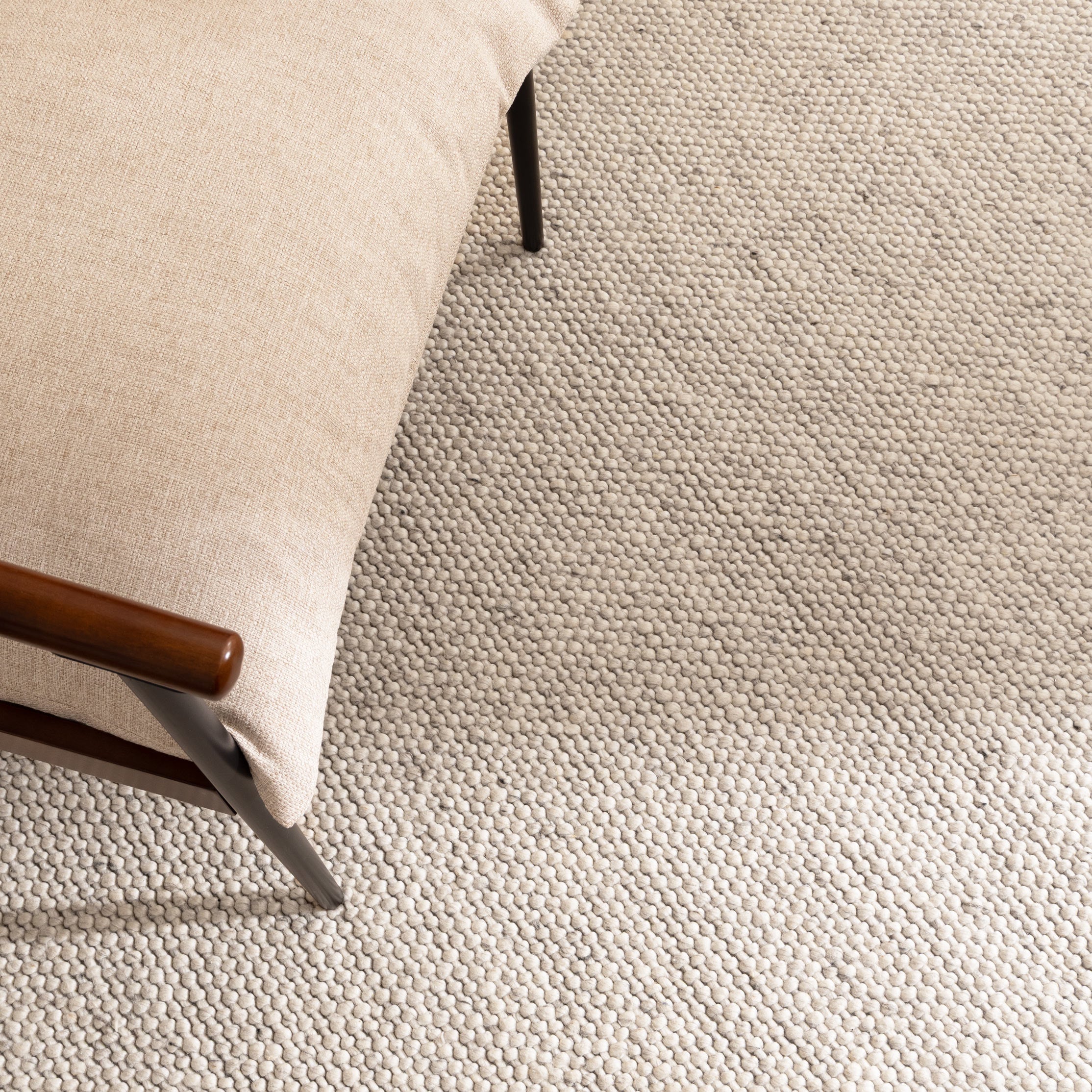 Beau Ivory Chunky Wool Rug