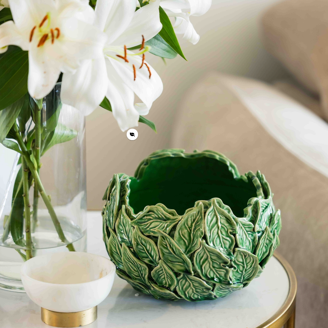 Oak Leaf decorative bowl (One - Off Transit Damage - Minor)