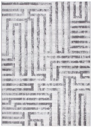 Ruby Maze Grey Rug