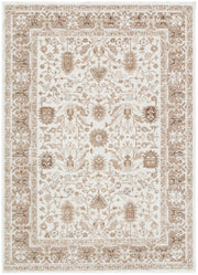 Sierra Oriental Border Brown Rug